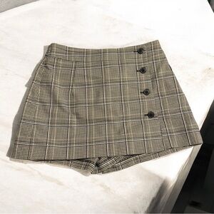 Sunday Best - Plaid Button-Front Skort - Size 4